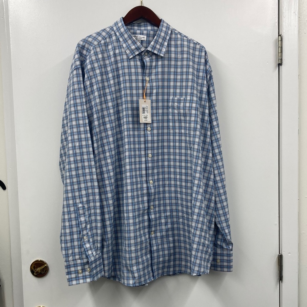 Mens Peter Millar performance dress shirt
